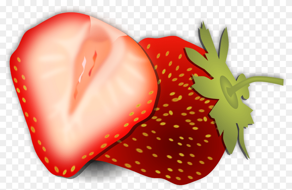 Strawberry Clipart Nine, Berry, Food, Fruit, Plant Png