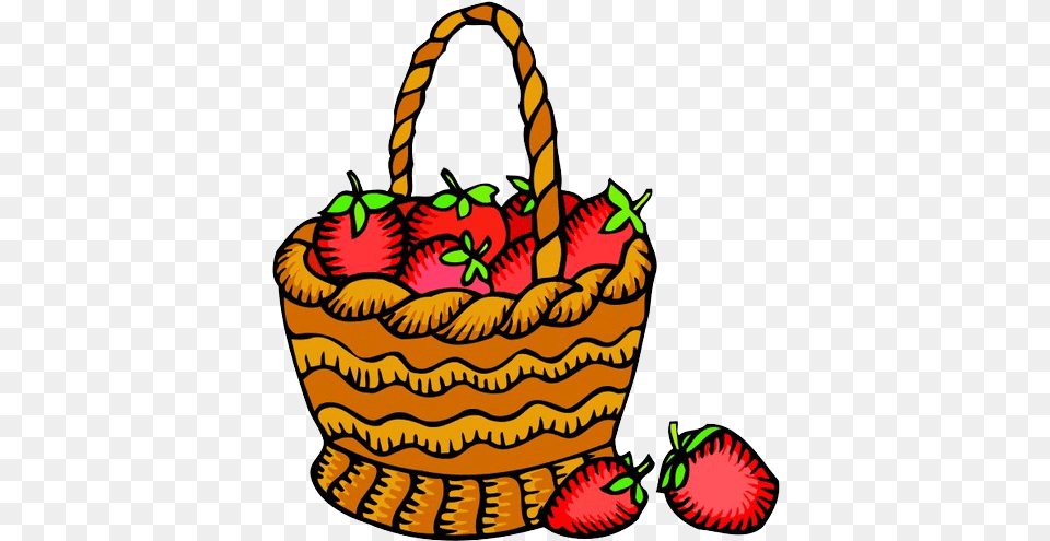 Strawberry Clipart Strawberry Basket, Bag Free Png