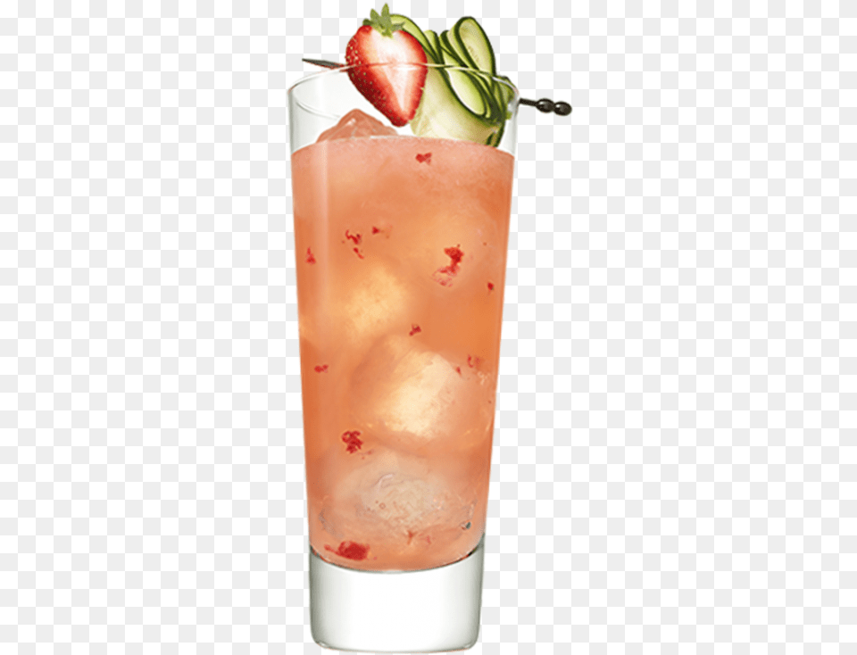 Strawberry Cucumber Drink, Alcohol, Beverage, Cocktail, Mojito Free Png