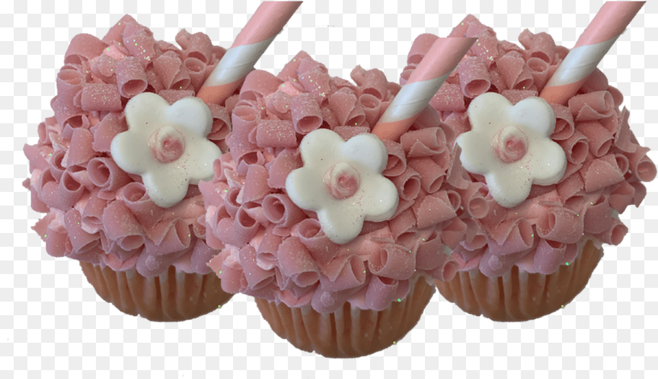 Strawberry Cupcake, Cake, Cream, Dessert, Food Free Png Download
