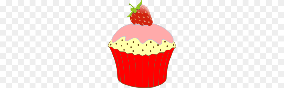 Strawberry Cupcake Clip Art, Berry, Plant, Fruit, Food Free Png Download