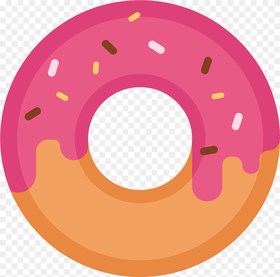 Strawberry Donut Download Donut Drawing, Food, Sweets, Disk Free Png