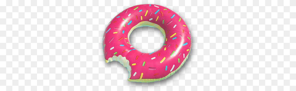 Strawberry Donut Pool Float Doughnut, Food, Sweets, Disk Png Image