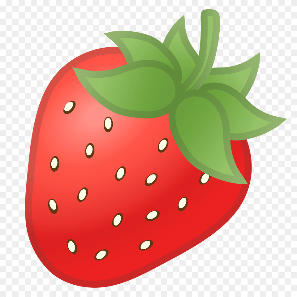 Strawberry Emoji Clipart, Berry, Food, Fruit, Plant Free Png