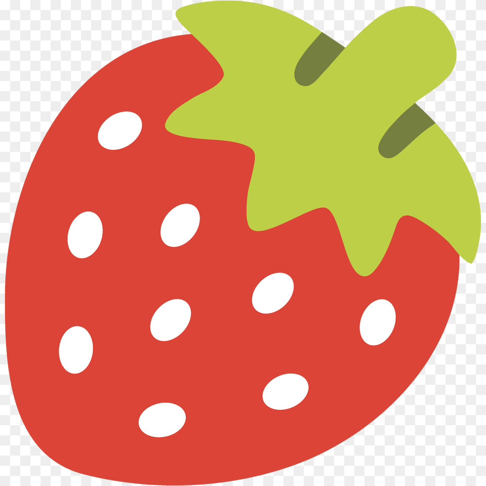 Strawberry Emoji Clipart, Berry, Food, Fruit, Plant Png Image