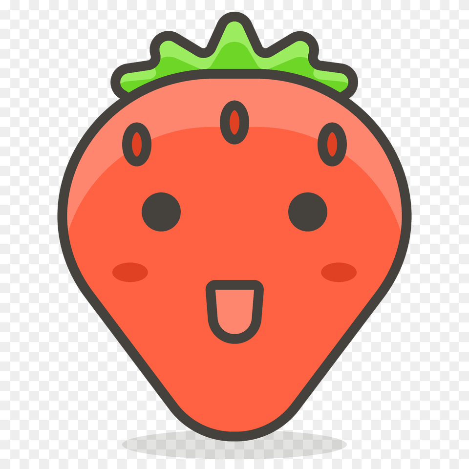 Strawberry Emoji Clipart, Berry, Food, Fruit, Plant Png