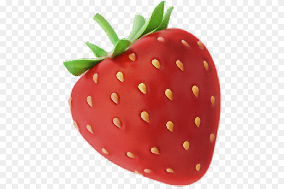 Strawberry Emoji Emoji Strawberry, Berry, Food, Fruit, Plant Free Transparent Png
