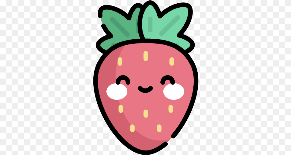 Strawberry Food Icons Girly, Berry, Produce, Fruit, Plant Png Image