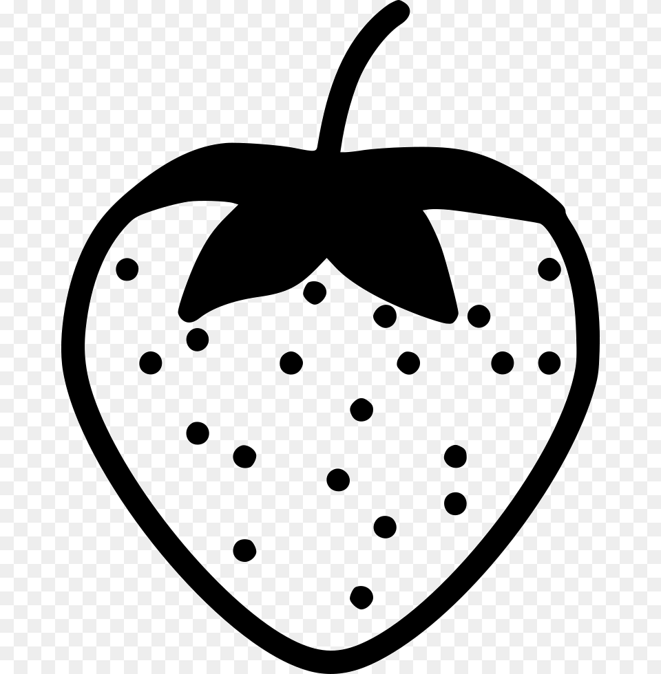 Strawberry For Coloring, Stencil, Plant, Food, Fruit Free Transparent Png