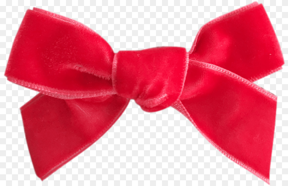 Strawberry French Velvet Petit Bow Clip Silk, Accessories, Bow Tie, Formal Wear, Tie Free Png Download