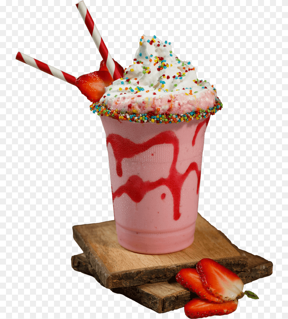 Strawberry Galore Thick Milkshake Thick Shakes Hd, Juice, Beverage, Cream, Dessert Png Image
