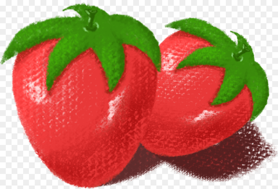 Strawberry Hand Drawn Cute Cartoon And Psd Strawberry, Berry, Food, Fruit, Plant Free Png