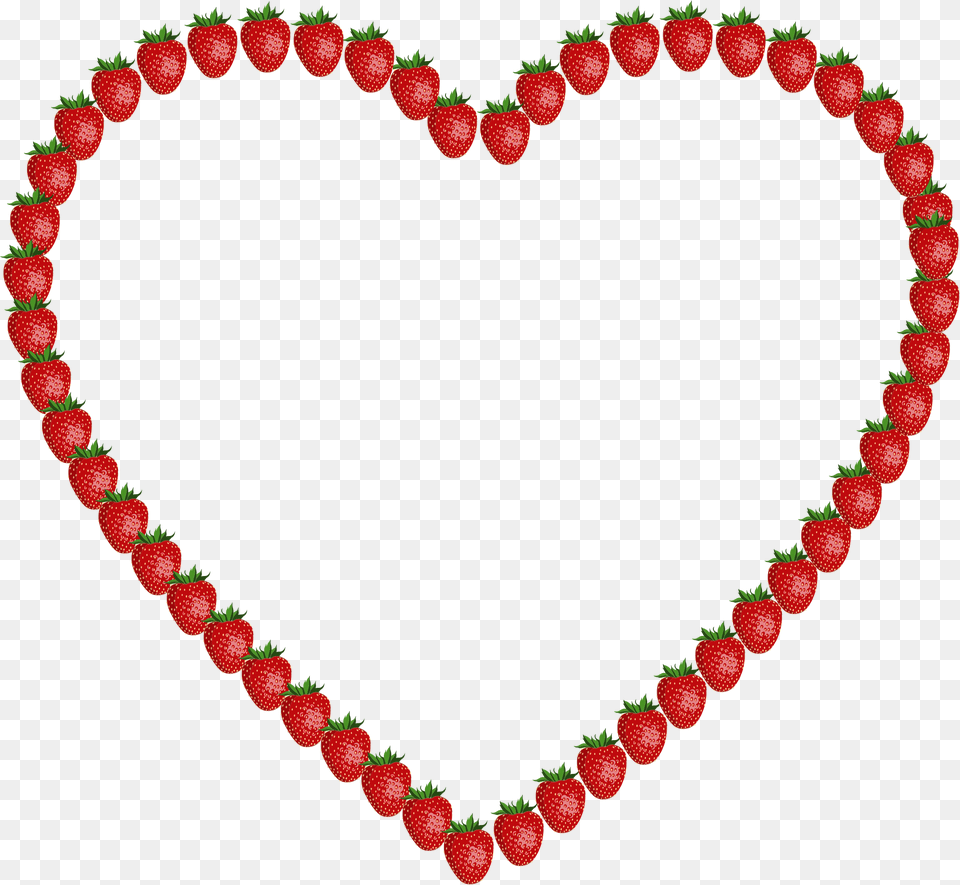 Strawberry Heart 2 Clip Arts Smoky Quartz Bead Necklace, Accessories, Jewelry Free Transparent Png