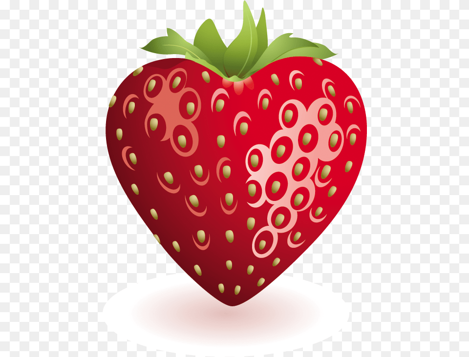Strawberry Heart Clipart, Berry, Food, Fruit, Plant Png