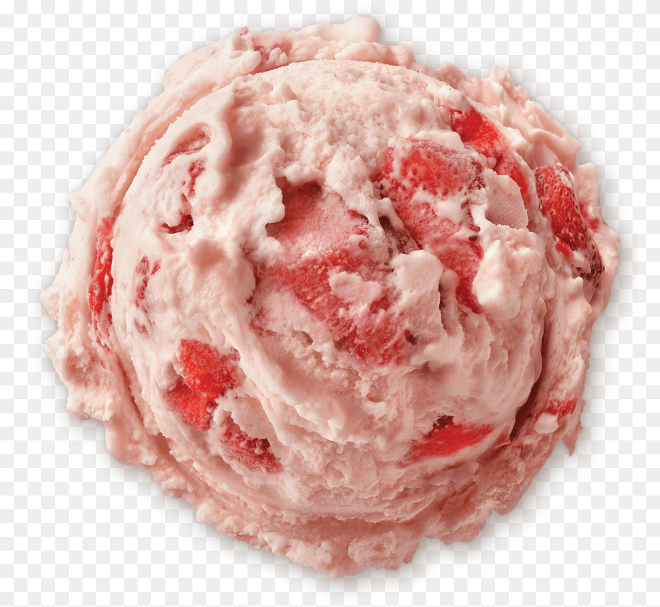 Strawberry Ice Cream Scoop, Dessert, Food, Ice Cream, Frozen Yogurt Free Transparent Png
