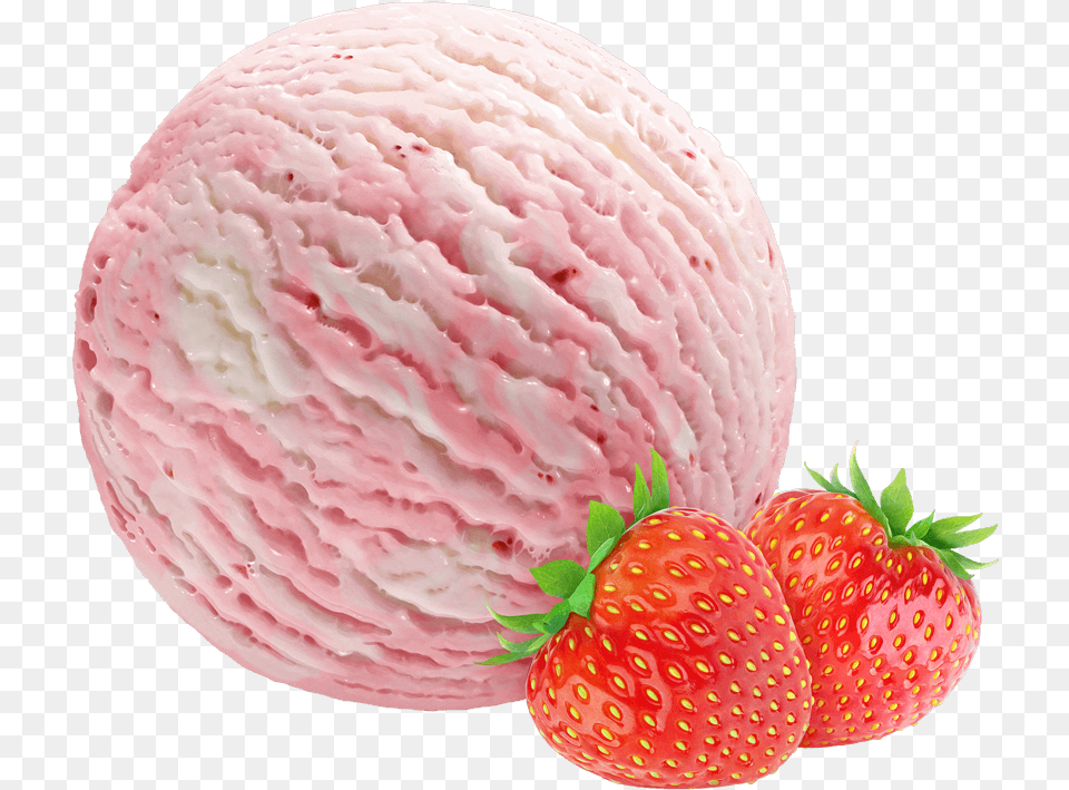 Strawberry Ice Cream With Crushed Strawberries Strawberry Ice Cream, Dessert, Food, Ice Cream, Berry Png Image