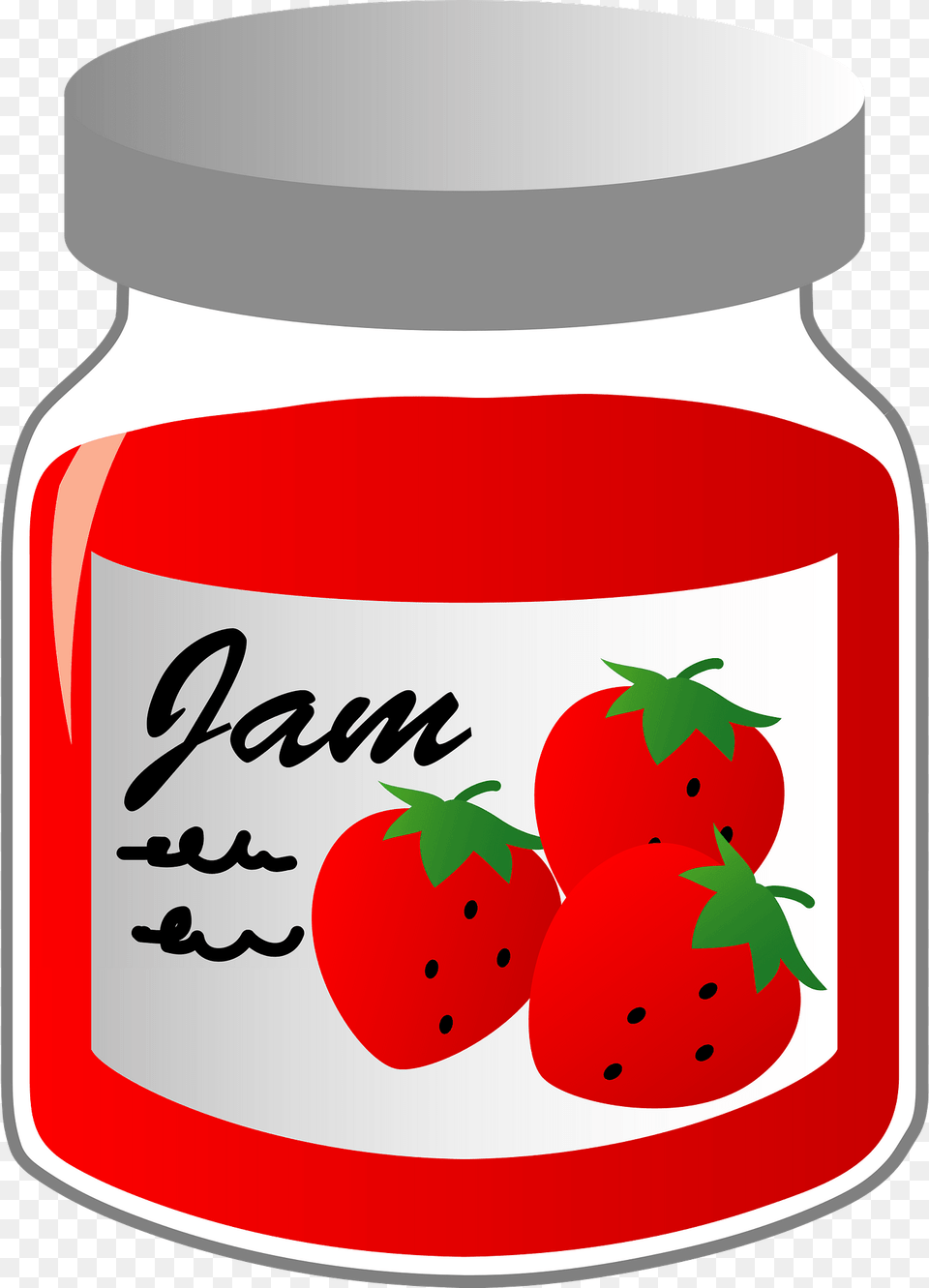 Strawberry Jam Clipart, Food, Jar, Berry, Fruit Png Image