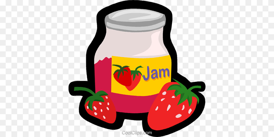 Strawberry Jam Royalty Vector Clip Art Illustration, Yogurt, Dessert, Food, Tool Free Png