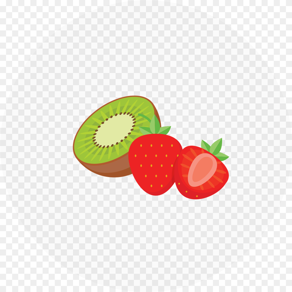 Strawberry Kiwi Sorbet Fresh, Berry, Food, Fruit, Plant Free Png
