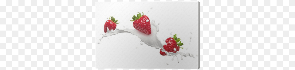 Strawberry Milk Splash, Berry, Food, Fruit, Plant Png