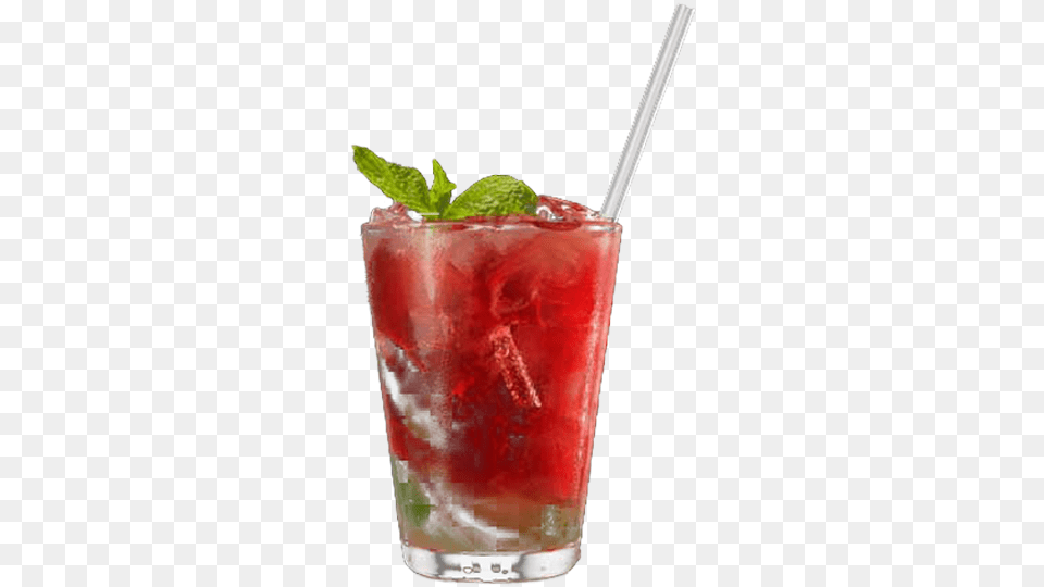 Strawberry Mojito Cocktail, Alcohol, Beverage, Herbs, Mint Png Image