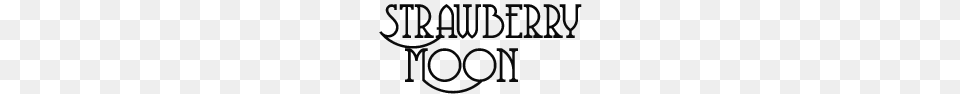 Strawberry Moon Logo, Text Png