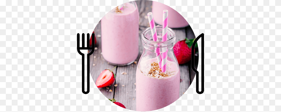 Strawberry Oats Milkshake Recipe, Beverage, Juice, Milk, Smoothie Png Image
