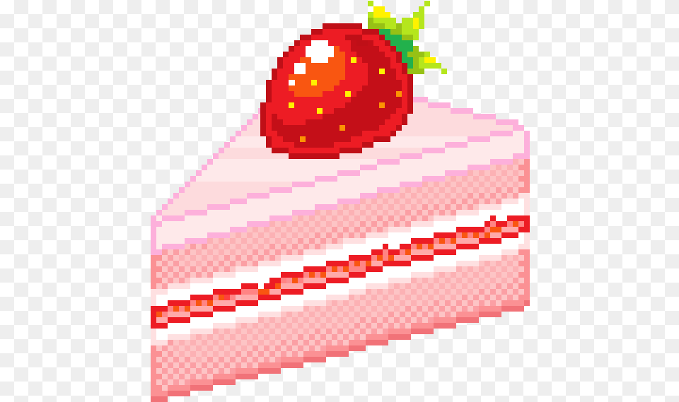 Strawberry Pixel Art, Berry, Produce, Plant, Fruit Free Png Download