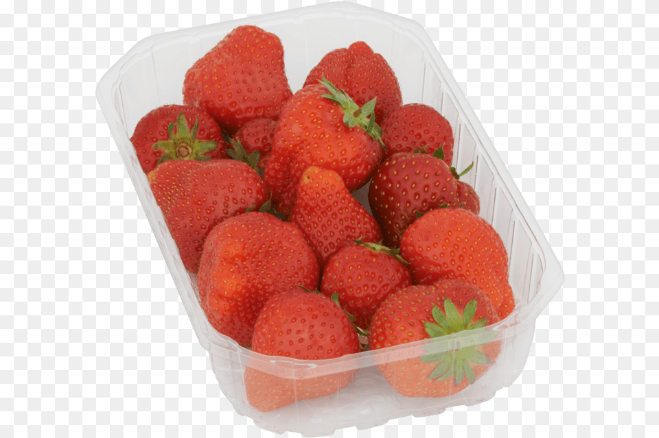 Strawberry Punnet Of Strawberries, Berry, Food, Fruit, Plant Free Png
