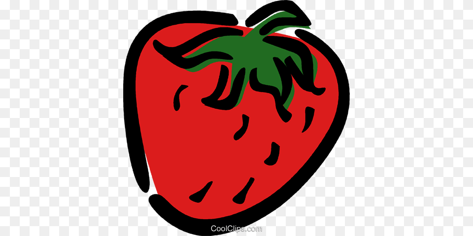 Strawberry Royalty Vector Clip Art Illustration, Berry, Food, Fruit, Plant Free Png