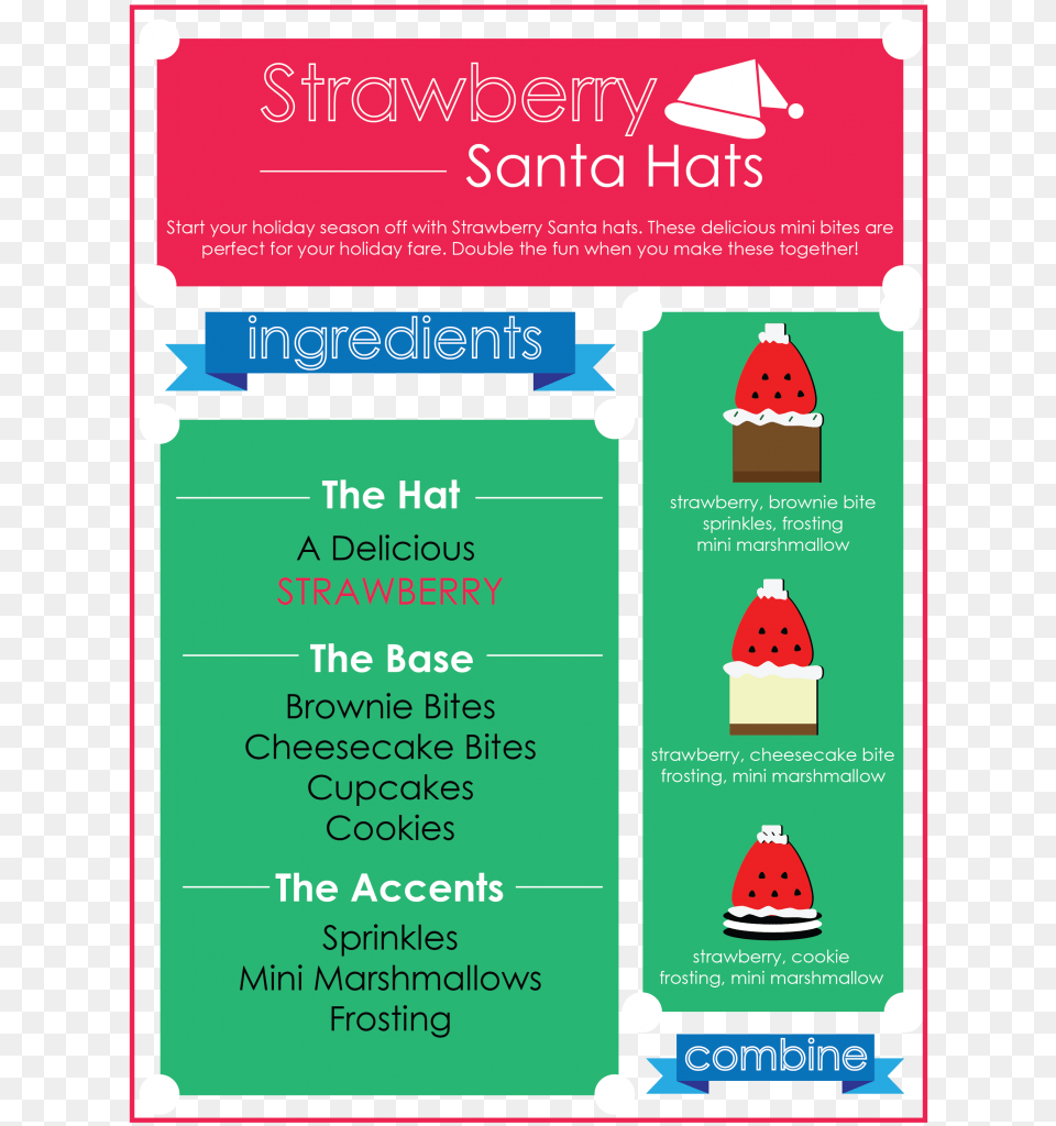 Strawberry Santa Hats Watermelon, Advertisement, Poster, Text Free Transparent Png
