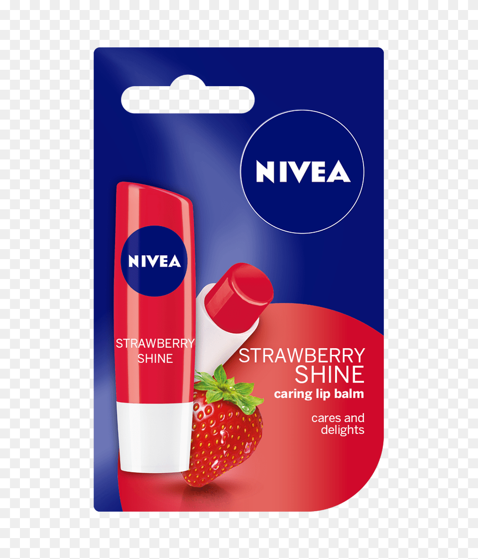 Strawberry Shine Flavored Lip Balm Nivea, Bottle, Lotion, Cosmetics, Dynamite Free Png Download