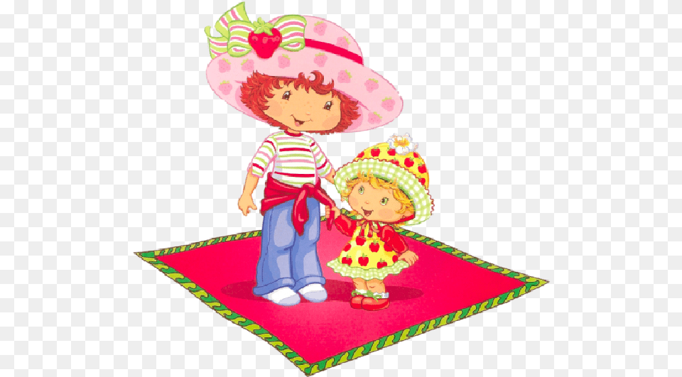 Strawberry Shortcake Baby Clip Art Strawberry Shortcake And Apple Dumpling, Clothing, Hat, Person, Face Free Png
