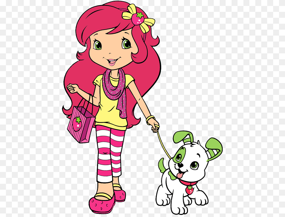 Strawberry Shortcake Berry Bitty Adventures Cartoon, Baby, Person, Accessories, Bag Free Transparent Png