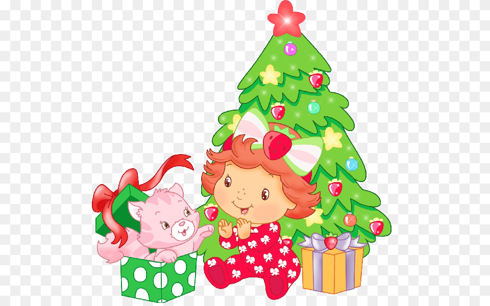 Strawberry Shortcake Clip Art, Baby, Person, Christmas, Christmas Decorations Free Png Download