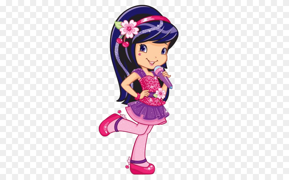 Strawberry Shortcake Clipart, Purple, Toy, Doll, Publication Free Png