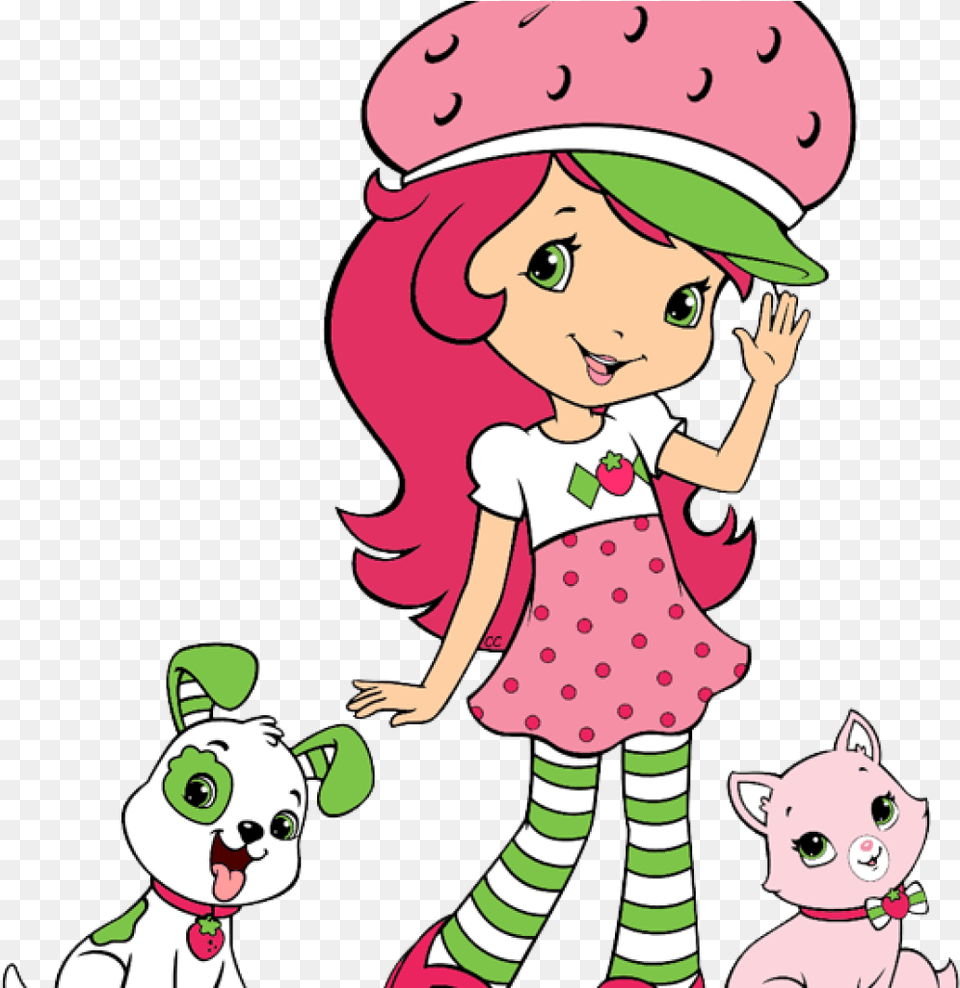 Strawberry Shortcake Clipart Strawberry Shortcake Berry Strawberry Shortcake Cartoon Custard, Book, Comics, Publication, Baby Png Image