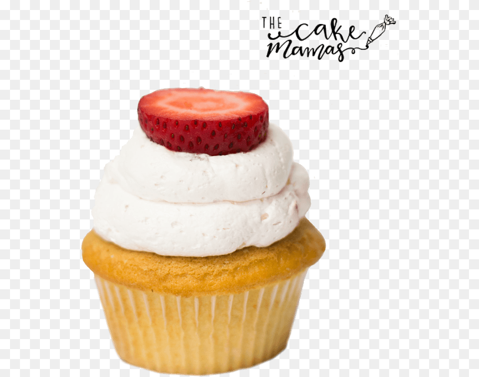 Strawberry Shortcake Cupcake Cupcake, Icing, Cake, Cream, Dessert Png