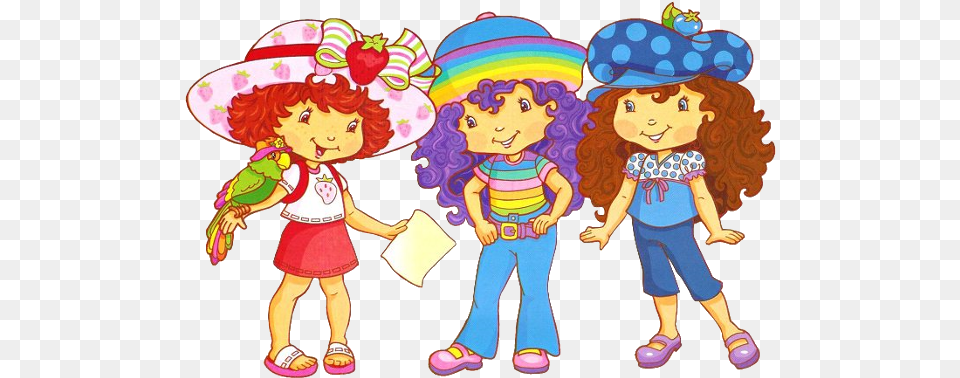 Strawberry Shortcake Drawing Clip Art Turma Da Moranguinho Antigo, Clothing, Hat, Baby, Person Free Png Download