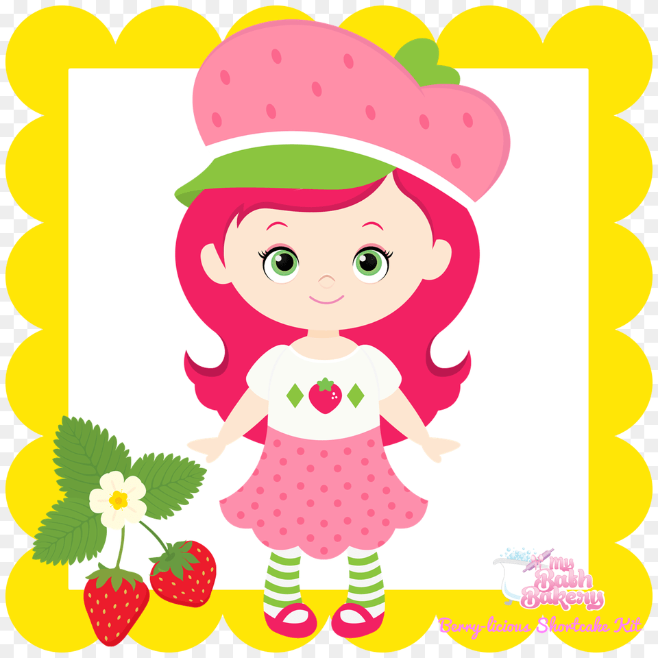 Strawberry Shortcake Facial Kit My Bath Bakery, Baby, Face, Head, Person Free Png