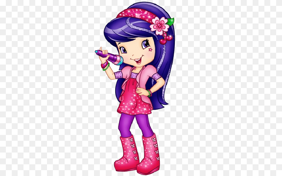 Strawberry Shortcake Musical Images, Purple, Baby, Person, Book Free Transparent Png