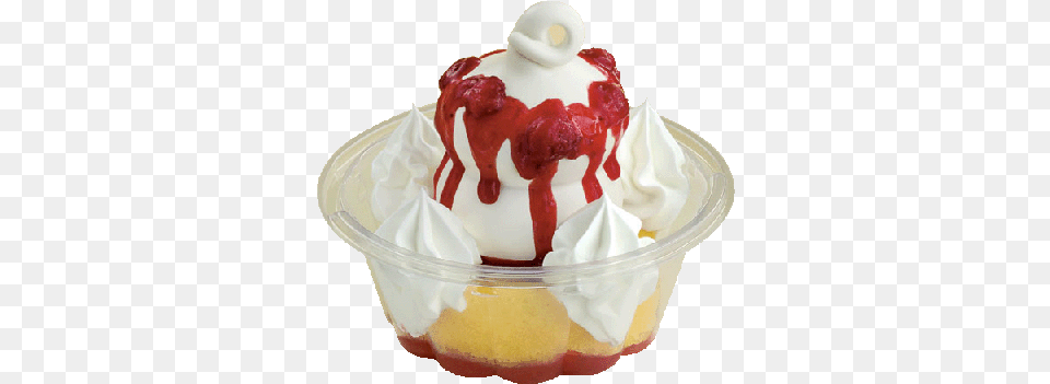 Strawberry Shortcake Strawberry Shortcake Sundae Dairy Queen, Cream, Dessert, Food, Ice Cream Png