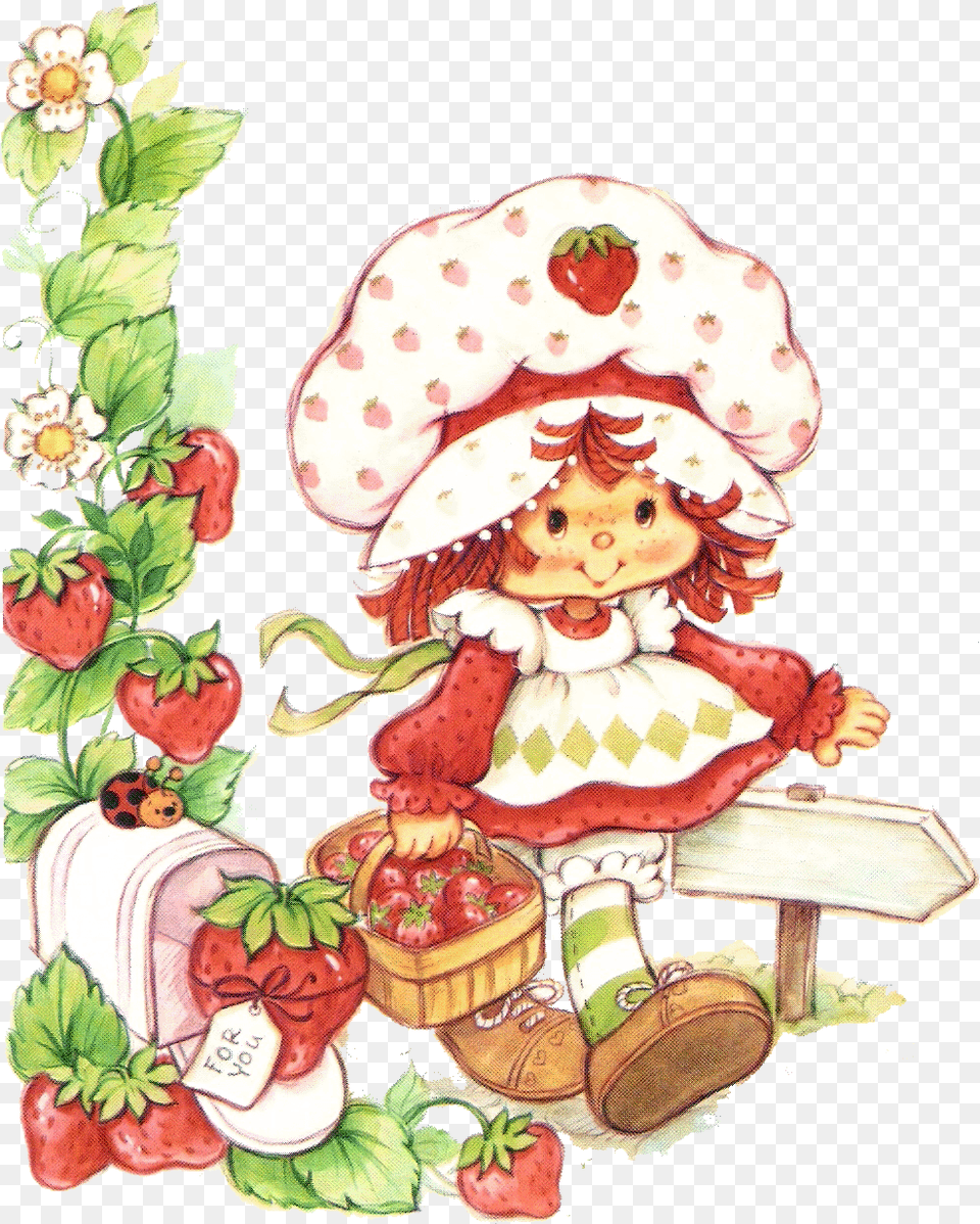 Strawberry Shortcake Vintage, Baby, Person, Head, Face Free Png Download