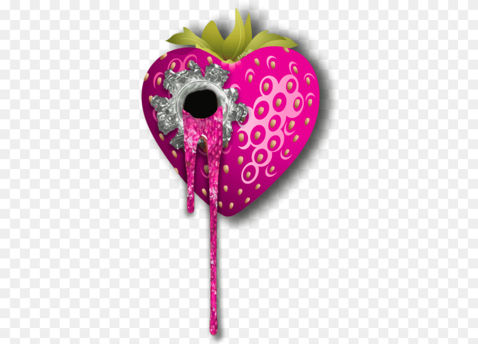 Strawberry Strawberries Bullethole Shoot Shooting Heart Shaped Strawberry, Food, Sweets Png Image