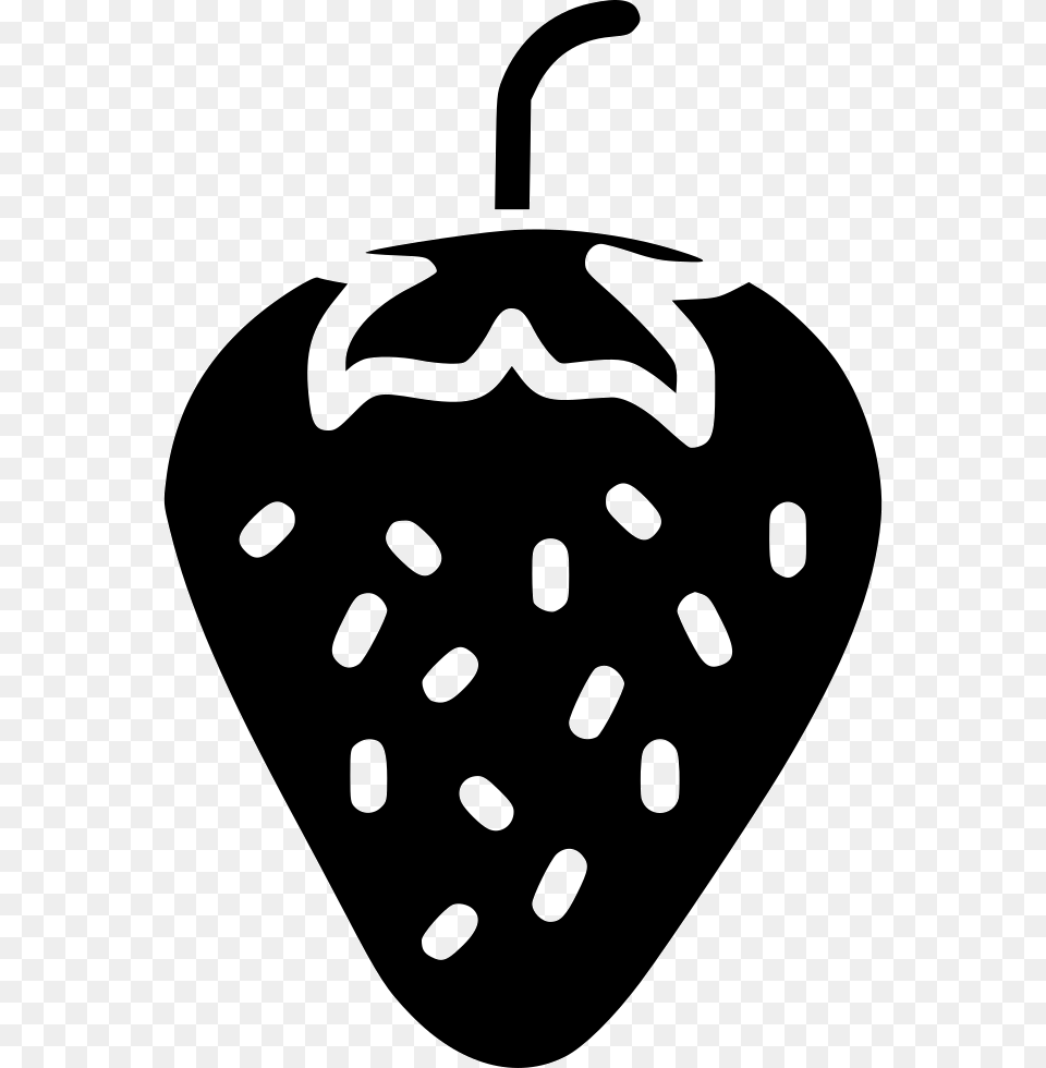 Strawberry Strawberry White Icon, Stencil, Berry, Food, Fruit Free Transparent Png