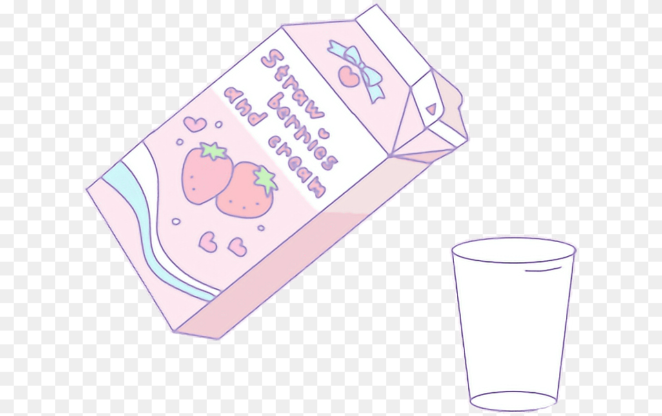 Strawberry Strawberrymilk Aesthetic Pastel Freetoedit Aesthetic Strawberry Milk, Cup Png Image