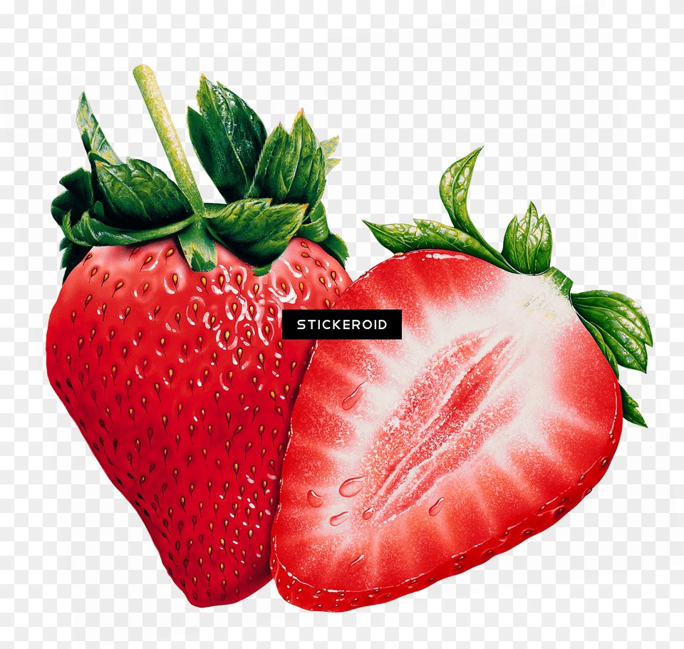 Strawberry Transparent, Berry, Food, Fruit, Plant Free Png
