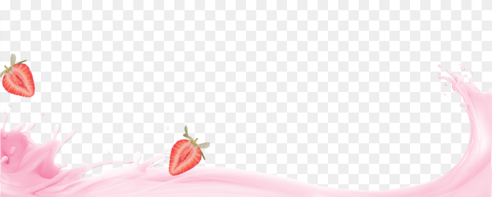 Strawberry With Milk, Berry, Food, Fruit, Produce Png