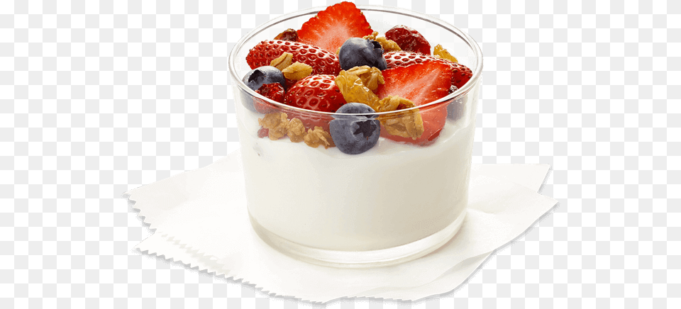 Strawberry Yogurt Fat Loss Vs Muscle Gain, Food, Dessert, Cream, Cake Free Transparent Png