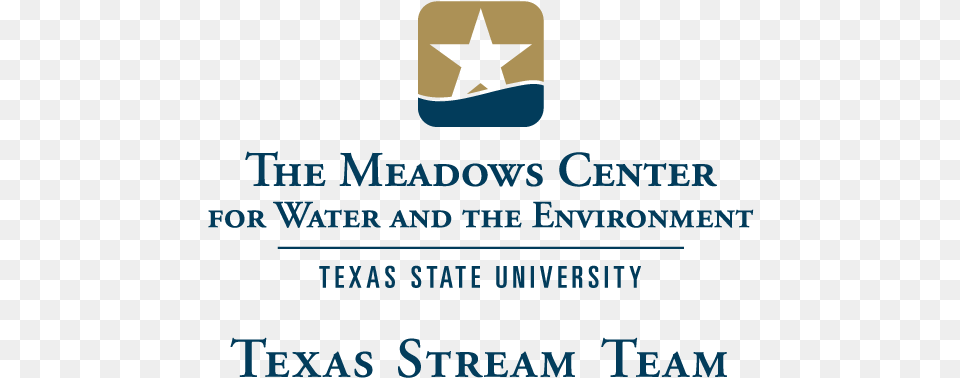 Stream Team Primary Vertical Meadows Center For Water And The Environment, Symbol, Star Symbol, Advertisement, Logo Free Png